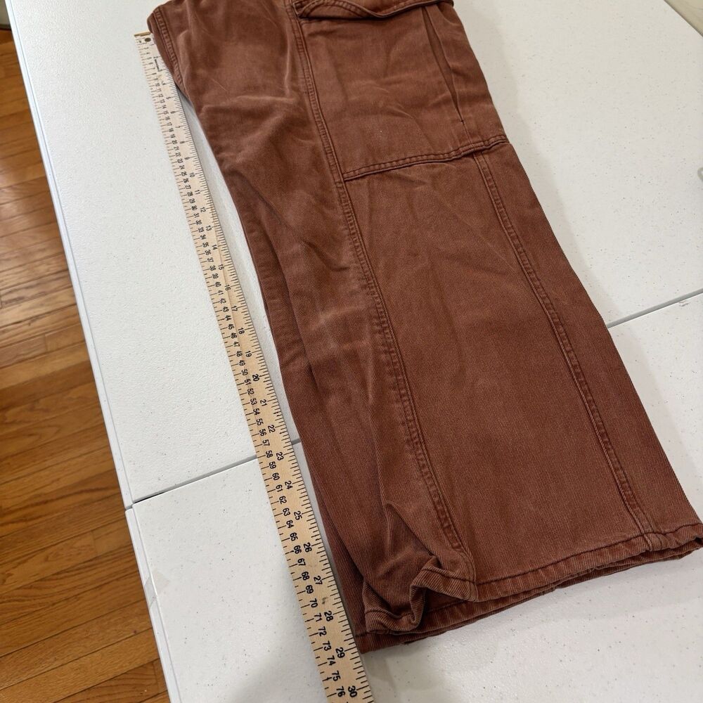 Urban Outfitters BDG Brown Baggy Wide Leg Cargo Pants 32 Gorpcore Grunge Y2K - Picture 8 of 11